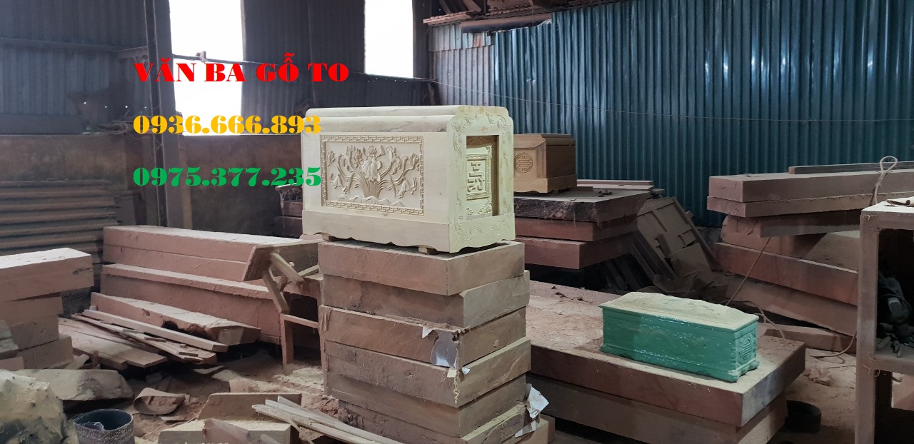 quách gỗ vàng tâm trạm sen