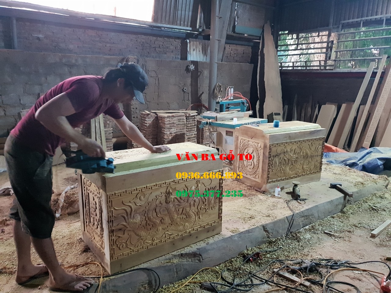 quách gỗ vàng tâm