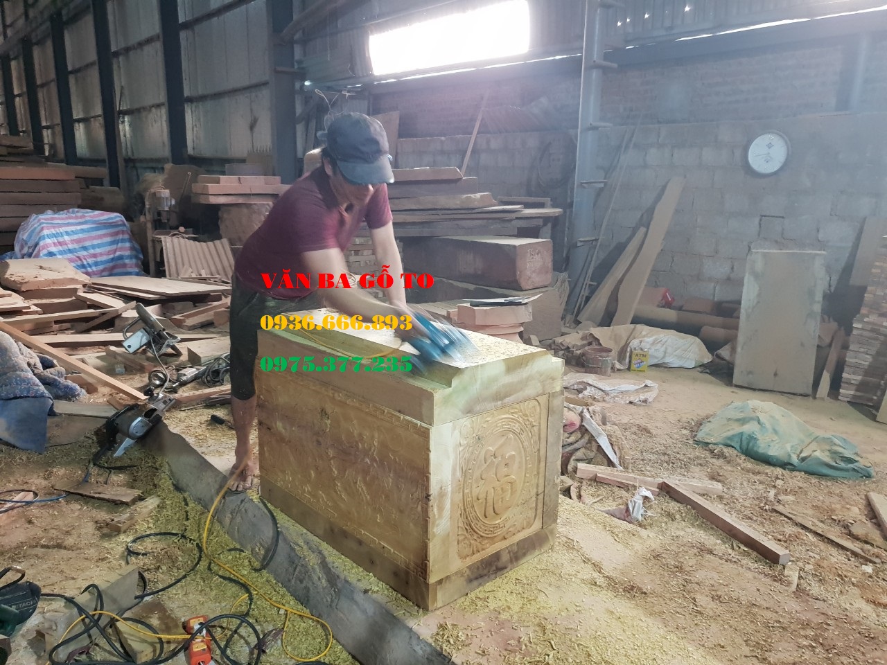 quách gỗ vàng tâm