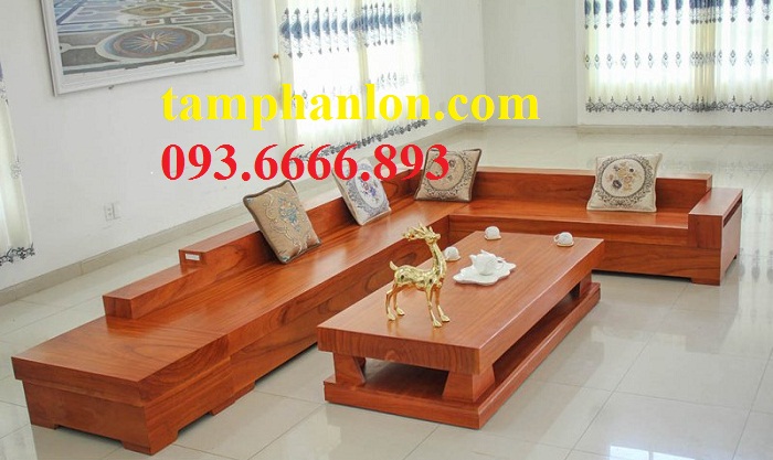 sofa gõ đỏ nguyên khối
