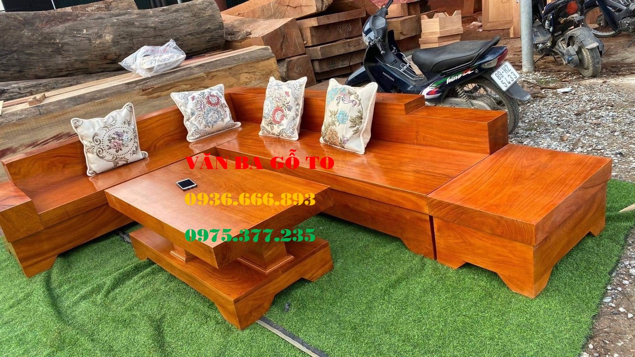 Sofa gỗ nguyên khối